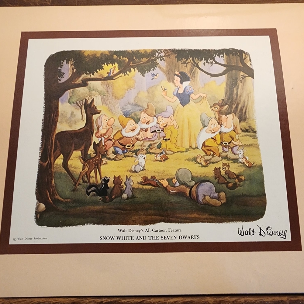 Disney Snow White and the Seven Dwarfs Art Print - Picture 3 of 15